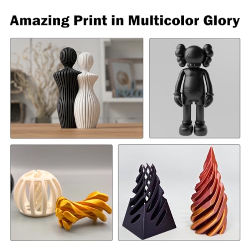 2 Pack A1 Mini/A1 Hotend Print Head Hot End Kit Extruder Upgrade High-Temperature 0.4MM Hardened Steel Nozzle Replacement with 4PCS Silicone Cover Sock for Bambu Lab 3D Printer Accessories