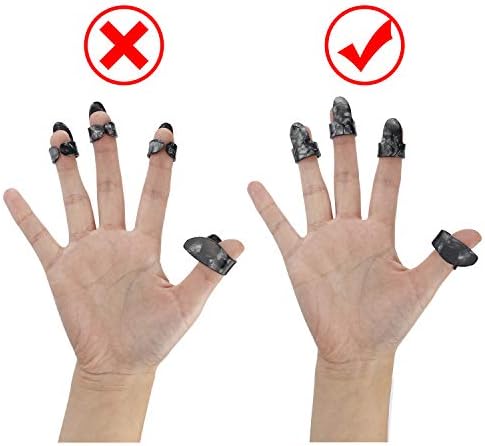 Augshy 4 Pieces Medium Guitar Slides for Acoustic,Stainless Stell Guitar Slides for Electric,Glass Guitar Slide and 8 Pieces Plastic Thumb & Finger Picks Guitar Accessories