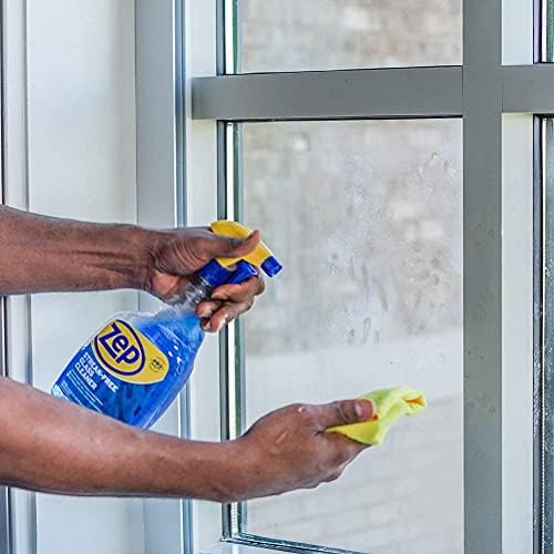 Zep Streak-Free Glass Cleaner - 32 Oz (Case of 12) ZU112032- Professional Grade Formula that Cleans Dirt, Fingerprints, Grime, Smoke Haze, and Toothpaste on Windows, Mirrors, and Other Glass Surfaces