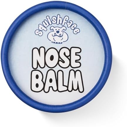 Squishface Nose Balm - Soothe & Protect Dry, Cracked Dog Snouts - Plant-Based, Lick-Safe Formulation to Aid in Relief of Hyperkeratosis - Great for All Breeds! (1.75 oz)