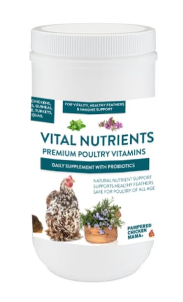 Vital Nutrients: Chicken Vitamins for Feed & Molting Supplement, Egg Booster, Poultry & Chicken Vitamins - Pampered Chicken Mama (5 pounds)