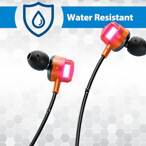 MANHATTAN Bluetooth Wireless Neckband Headphones — Work Earbud Earphones with 15H Playtime, Noise-Isolating, IPX4 Water Resistant, Built-in Mic – for Work, Music, Calls – 3 Yr Mfg Warranty -179829
