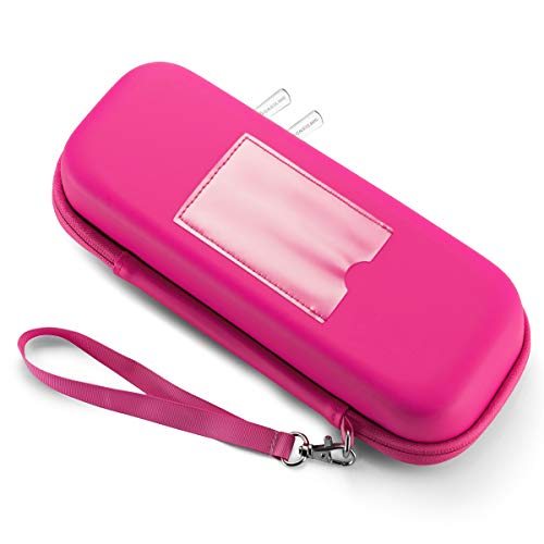 Caseling Hard Stethoscope Case Compatible with 3M Classic III, Lightweight II S.E, Cardiology IV Diagnostic, Includes ID Slot and Mesh Pocket for Nurse Accessories (Pink - Pu Leather)