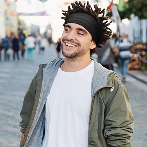 SATINIOR 6 Pcs Spandex Dreadlock Cap Tube Unisex Headbands for Long Hair, Elastic Wraps with Head Bands for Dreadlocks Accessories, 6 Vibrant Colors