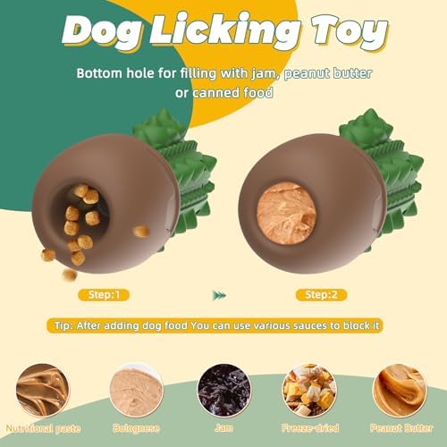 Dog Toys for Aggressive Chewers,Durable Dog Chew Toys for Medium Large Dogs Beef Favor,Cactus Dog Toothbrush Teeth Cleaning Toy Dog Toys to Keep Them Busy Christmas Birthday Gifts