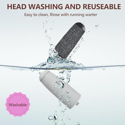 Pedicures Replacement Heads for Haootadiy Flawless Pedi, Eelectric Tool Foot File, Pedi Replacement Roller Head fit Finishing Touch Flawless Pedi