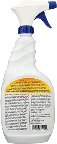 Number 1 in Service Orange Guard Home Pest Control Spray, Natural Organic Bug Repellent & Killer for Ants Roaches Fleas Water Based Indoor, Outdoor, Number 1 in Service Tissue Pack, 32 Fl Oz, 2 Pack