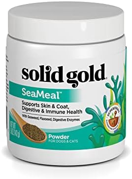 Solid Gold Dog & Cat Vitamin Supplements - Kelp Powder, Omega 3, Vitamins, Digestive Enzymes, Immune Support - 5 oz