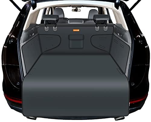 Alfheim Car Boot Liner Protector - Nonslip Waterproof Pet Dog Back Seat Cover - Durable Washable Cargo Cover Mat Travel, Universal for Medium Small Car SUV (Grey)