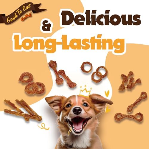 Gootoe Turkey Tendon Dog Treats 1 lb (Pack of 1) – Bone (S), 100% USA Sourced Turkey, Natural Snack, Premium Puppy Chews, Hypoallergenic, Rawhide Free, Reseal Value Bag, Size for Small Breeds