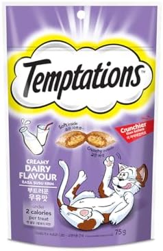 TEMPTATIONS Classic Treats for Cats Creamy Dairy Flavor 3 Ounces (Pack of 12)