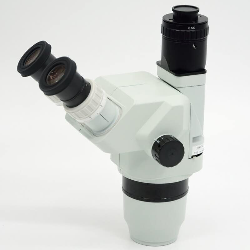 Microscope Accessories Kit 1/2X Adapter Lens 38mm C-Mount Trinocular Stereo Microscope Tube for Digital Camera Focusing Microscope Slides