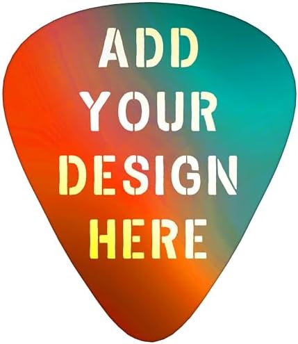 12-180 Pack Custom Guitar Picks Personalized Guitar Picks Add Your Photo Text Logo Customized Guitar Bass Ukulele Accessories Gifts for Men Women (5 Set(60 PCS)One sided printing)