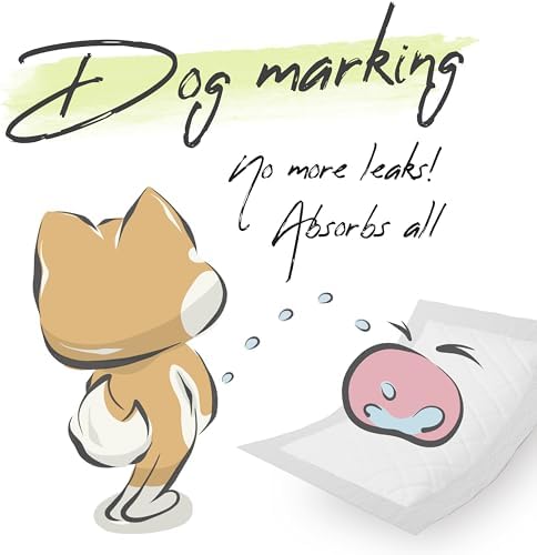 WICKEDPUP Dog Diaper Liners Booster Pads for Male and Female Dogs, 100ct | Disposable Diaper Inserts fit Most Reusable Pet Belly Bands, Wraps, and Washable Period Panties (X-Large (100 Count))