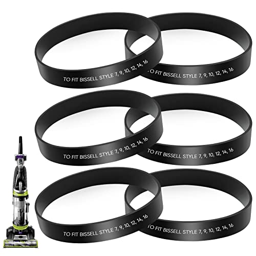 KEEPOW Style 7/9/10 P/N 3031120 Replacement Belt for Bissell Vacuum, 6 Pack