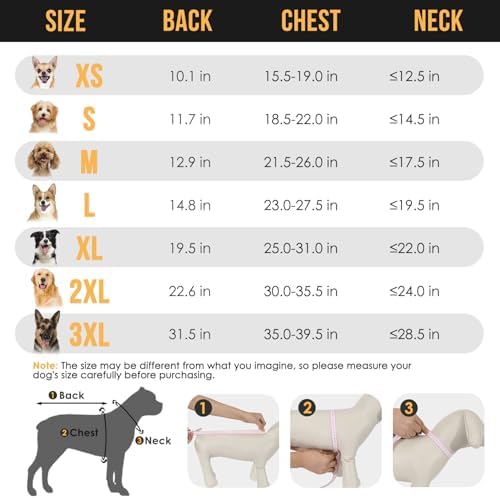 Lukovee Dog Raincoat, Adjustable Dog Rain Jacket with Clear Hooded Double Layer for Large Medium Small Dogs Puppies, Waterproof Dog Rain Coat Poncho with Reflective Storage Pocket & Rim (Yellow, M)