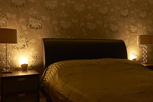 AURAGLOW Plugin GU10 Spotlight Uplighter Wall Sconce Wash Light Plug Socket Outlet Uplight Lamp **N0 LED Bulb Included**