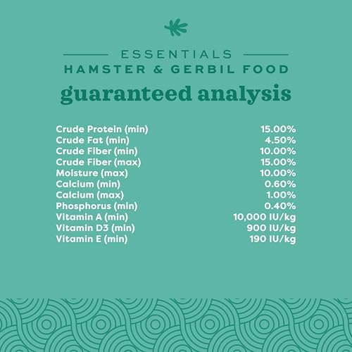Oxbow Essentials Hamster Food and Gerbil Food - All Natural Hamster and Gerbil Food - 15 lb.