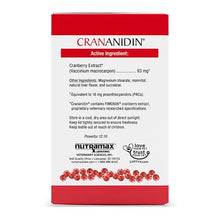 Load image into Gallery viewer, Nutramax Laboratories Crananidin Cranberry Extract Urinary Tract Health Supplement for Dogs, 75 Chewable Tablets