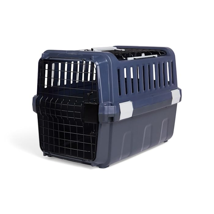 EveryYay by Petco 2-Door Pet Kennel Small 23" L X 15.4" W X 15.8" H Navy & Grey