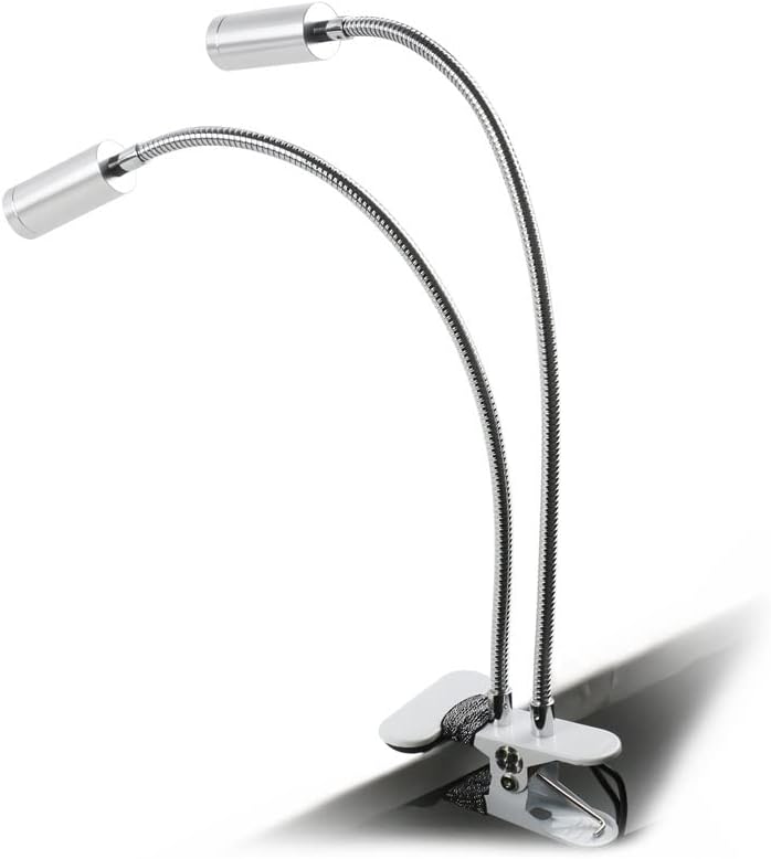 Microscope Accessories kit Slide Preparation camer Dual LED Gooseneck Lights Desk Lamp 5v Eye Protection Table Lamp with Computer Powerbank Microscope Accessories