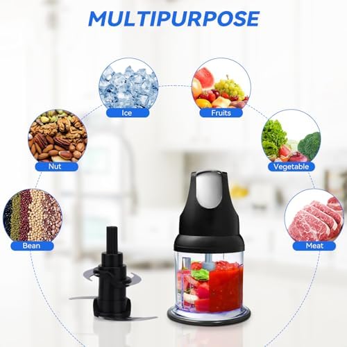 For Ninja 16-Ounce Food Chopper Express Chop Blade - Replacement Blades Compatible with Ninja NJ100 NJ110GR NJ100WM For Ninja Express Chopper 4 Point Blender Attachment Accessories