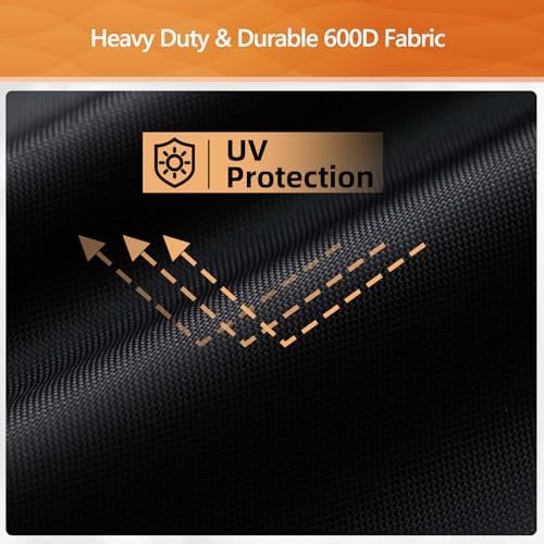 NOELIFE 24 Inch Tabletop Grill Cover for Cuisinart CGG-306/ CGG-059A/ CGG-059, Pit Boss 75275/ PB336GS/ PB100P1, Waterproof Outdoor BBQ Grilling Griddle Accessories, Black (Cover Only)