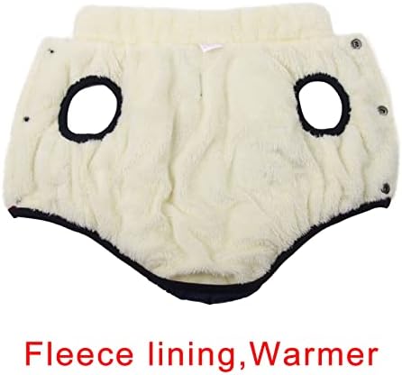 Fleece Lined Warm Dog Jacket for Puppy Winter Cold Weather,Soft Windproof Small Dog Coat,Blue XS