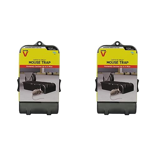 Victor M333 Multiple Catch Humane Outdoor and Indoor Mouse Trap (Pack of 2)