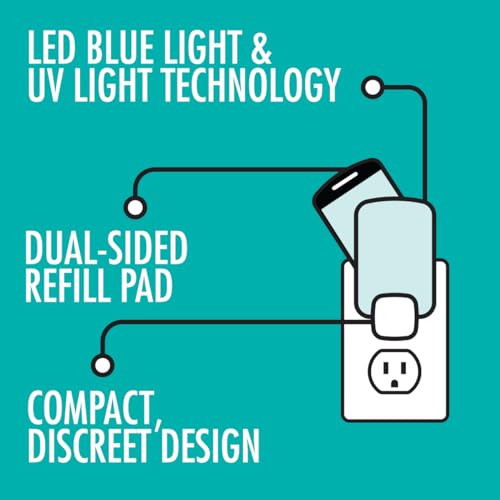 STEM Light Trap, Attracts and Traps Flying Insects, Emits Soft Blue Light, Starter Kit with 2 Light Traps and 2 Refills