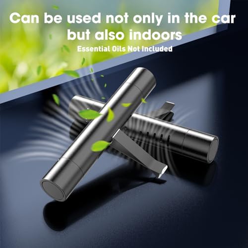 EORRZZY 2 Packs Custom Car Air Freshener Diffuser Vent Clips for Car Decoration Accessories with 12 Refill Sticks for Car, Office, Kitchen, Bathroom, Pet Houses