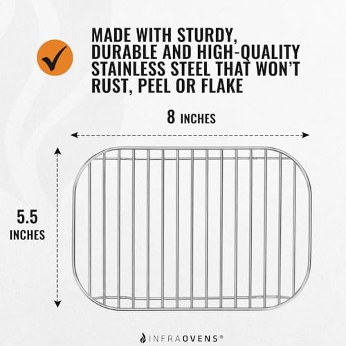 Accessories for Ninja Dual 2 Basket Air Fryer 10 QT DZ401 & 8 QT DZ201, Racks for Foodi Dual Zone, Reusable Liner Sheets for Double Airfryer, 9pcs Kitchen Accessory Set with Recipe Book by INFRAOVENS