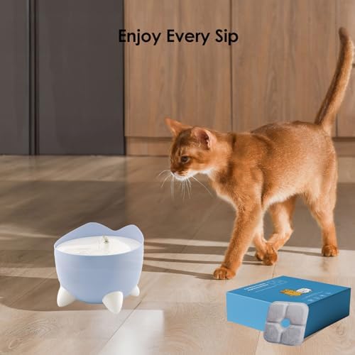 16-Pack Cat Water Fountain Filter Compatible With Catit Pixi Water Fountain Filter Replacement Triple Action Water Filter, 4 Pump Tubes 1 Hard Brush