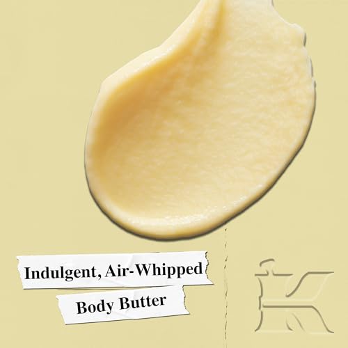 Kiehl's Creme de Corps Whipped Body Butter, Gentle Body Lotion that Nurtures and Moisturizes the Skin, Infused with Soy Milk and Honey, Provides Rich 24-Hour Hydration, For All Skin Types - 8 oz