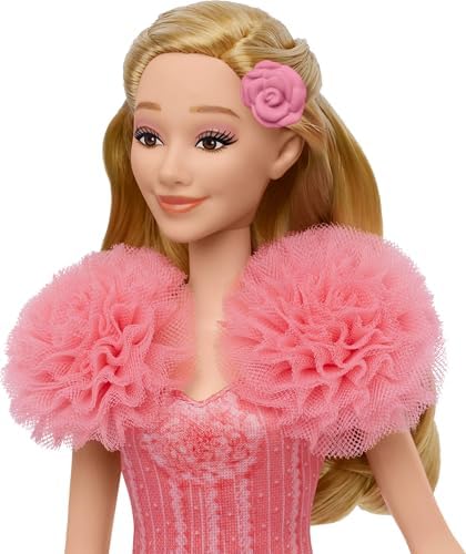 Mattel Wicked Singing Glinda Fashion Doll & Accessories, Posable with Movie-Inspired Look & Removable Outfit, Sings “Popular”