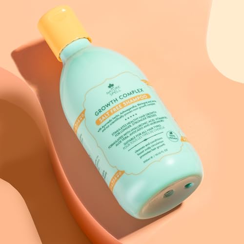 Nature Spell Hair Shampoo for Hair Growth, Infused with Ayurvedic Herbs, Vegan & Sulphate-Free, Suitable for All Hair Types, 10.14 Fl Oz