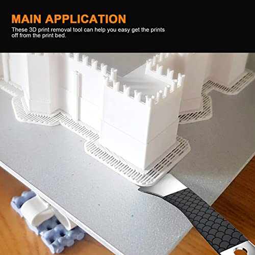 Professional 3D Printer Tool, Upgraded Metal 3D Printer Removal Spatula with Comfortable Grip, Specially Designed 3D Printer Accessories for Model Stripping Safety