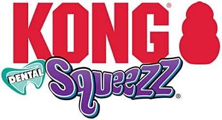 KONG Squeezz Dental Stick - Dog Toy for Cleaning Teeth - Flexible Chew Toy for Gentle & Mild Chewers - for Medium/Large Dogs