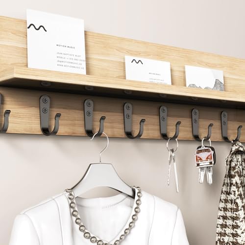20PCS Wall Hooks for hanging, Metal Wall Hooks for Coats, Coat hooks for Wall, Heavy Duty Single Prong Wall Hooks With 40 Pieces Screws for Hanging Coats,Towel,Backpack,Hat, Dog Leashes,Coffee Mug