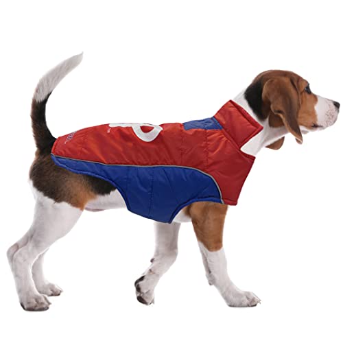 MLB Philadelphia Phillies Puffer Vest for Dogs & Cats, Size Large. Warm, Cozy, & Waterproof Dog Coat, for Small & Large Dogs/Cats. Best MLB Licensed PET Warming Sports Jacket