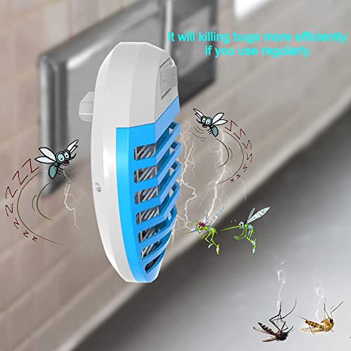 4 Packs Indoor Bug Zapper, Fly Trap for Indoors, Mosquitos Zapper, Electronic Mosquitoes Killer, Mosquito Zapper with LED Lights for Living Room, Home, Kitchen, Bedroom, Baby Room, Office