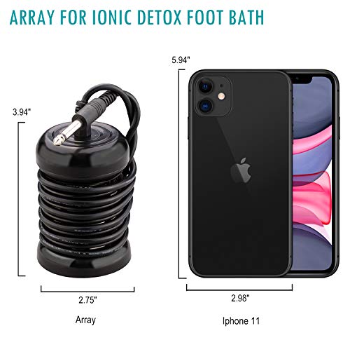 4 Pack Arrays for Ionic Detox Foot Bath, Replacement Arrays for Ionic Foot Detox Machine Spa System Stainless Steel Round