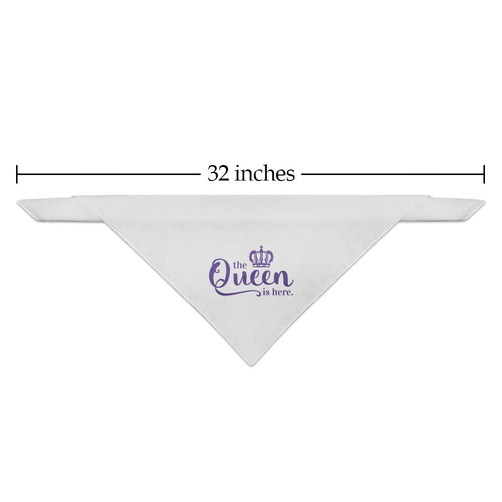 GRAPHICS & MORE The Queen is Here Crown Royalty Dog Pet Bandana