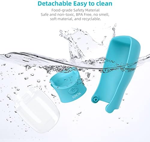 Portable Dog Water Bottle for Walking 19 OZ or 12 OZ Portable Pet Water Bottles for Puppy Small Medium Large Dogs Water Dispenser Dog Water Bowl Dog Accessories (19OZ Blue) (Blue 12 OZ)