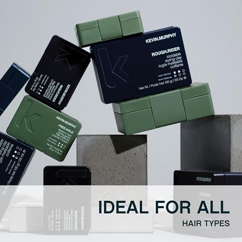 KEVIN.MURPHY ROUGH.RIDER Clay - Hair Strengthening Clay - For All Hair Types - Moldable Styling Clay - Sulphate Free Hair Care - 30 g / 1.1 oz