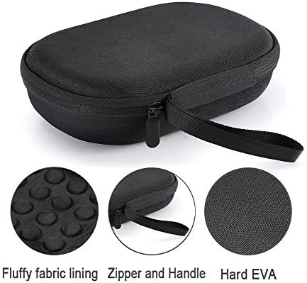 Hard Case for Bose QuietComfort 35 (Series II), QC35, QC25, QC15 Wireless Headphones Accessories. Travel Carrying Storage Bag - Black(Black Lining)