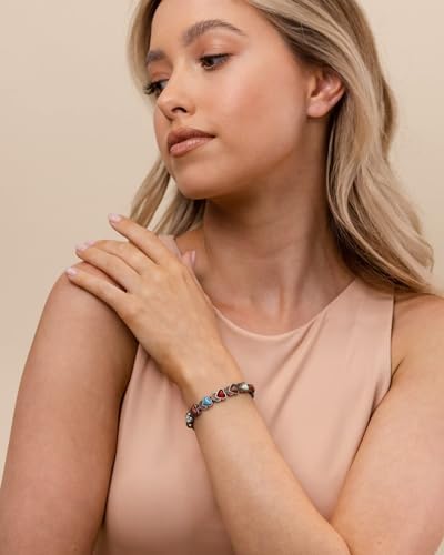 Jecanori Copper Bracelets & Ring for Women, Lymphatic Drainage Ring and Magnetic Bracelets for Women with 3800 Gauss Ultra Magnets and Sizing Tool