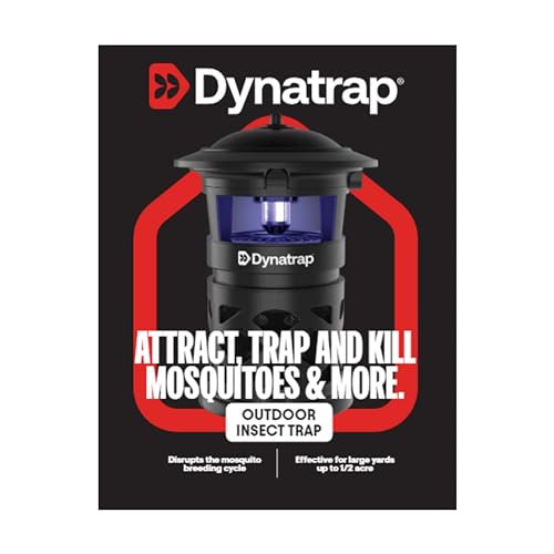DynaTrap DT1130SR Mosquito & Flying Insect Outdoor Trap and Killer – Kills Mosquitoes, Flies, Wasps, Gnats, & Other Flying Insects – Protects up to 1/2 Acre