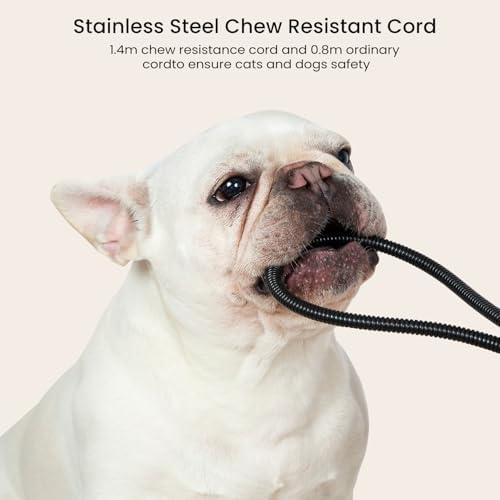 Pettycare Pet Heating Pad for Dog Cat, Electric Heating with Steel-Wrapped Cord, 25-Level Timer & 11-Level Temperature Indoor Warming Pads Easy Clean for Puppy Cat Dog M 18x18inch, Grey