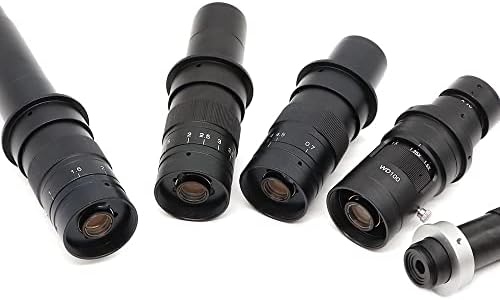 Microscope Accessories Kit for Adult Adjustable Magnification 300X 200X 180X 130X 120X Zoom C Mount Lens for HDMI VGA USB Industry Video Soldering Microscope Camera Accessory (Color : 130X)
